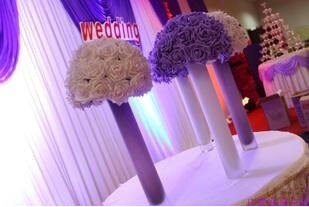 100 pcs PE Foam Rose Diam.7cm/2.76" Bridal Bouquet Wedding Decoration Floral Table Centerpiece Flowers