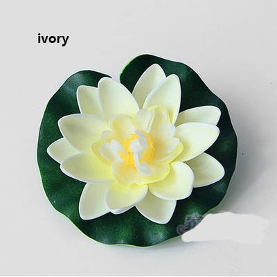 Free Shipping(12pcs/lot) Artificial PE Foam Lotus flowers Water Lily Floating Pool Plants Wedding Home Garden Decoration