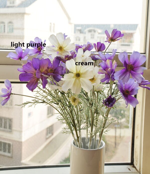 High Quality 10 Stems 60cm/23.6" Artificial Daisy Persian Chrysanthemum Simulation Gesang Home Party Decor Floral