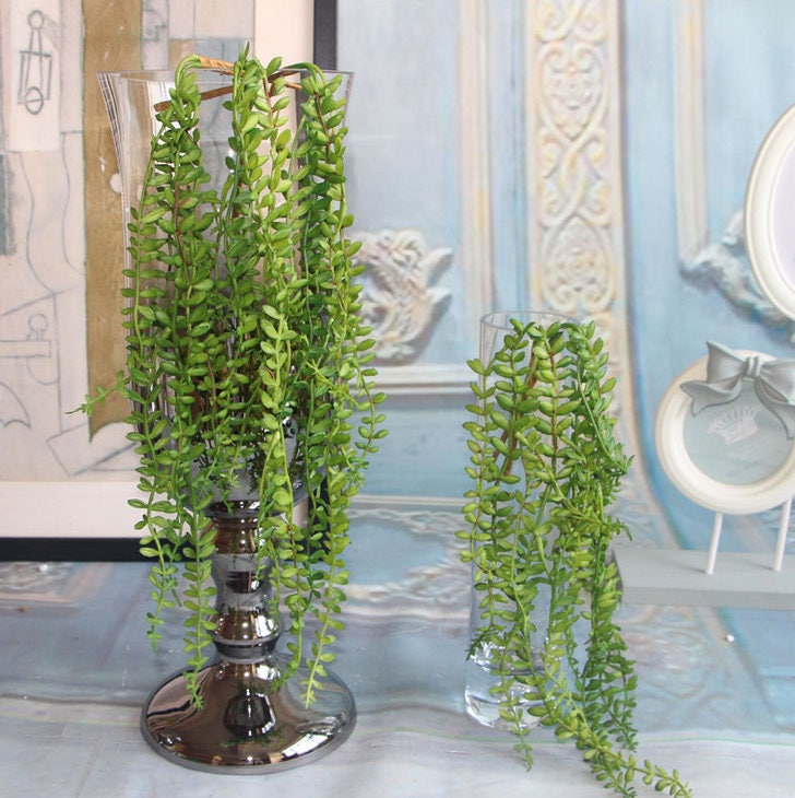 10pcs Length 45cm Artificial Simulation Fern leaves hanging basket flower vine plastic artificial plants Ivy Garland