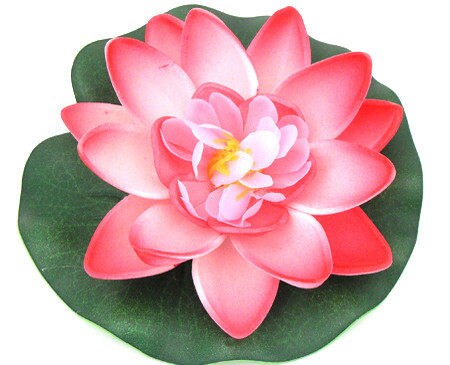 Free Shipping(12pcs/lot) Artificial PE Foam Lotus flowers Water Lily Floating Pool Plants Wedding Home Garden Decoration