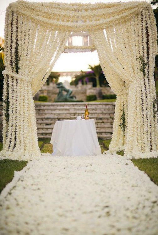 White Wisteria Garland 70" Hanging Flowers 5pcs For Outdoor Wedding Ceremony Decor Silk Wisteria Vine Wedding Arch Floral Decor No Leaves