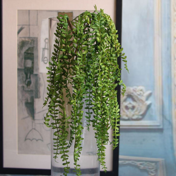 10pcs Length 45cm Artificial Simulation Fern leaves hanging basket flower vine plastic artificial plants Ivy Garland