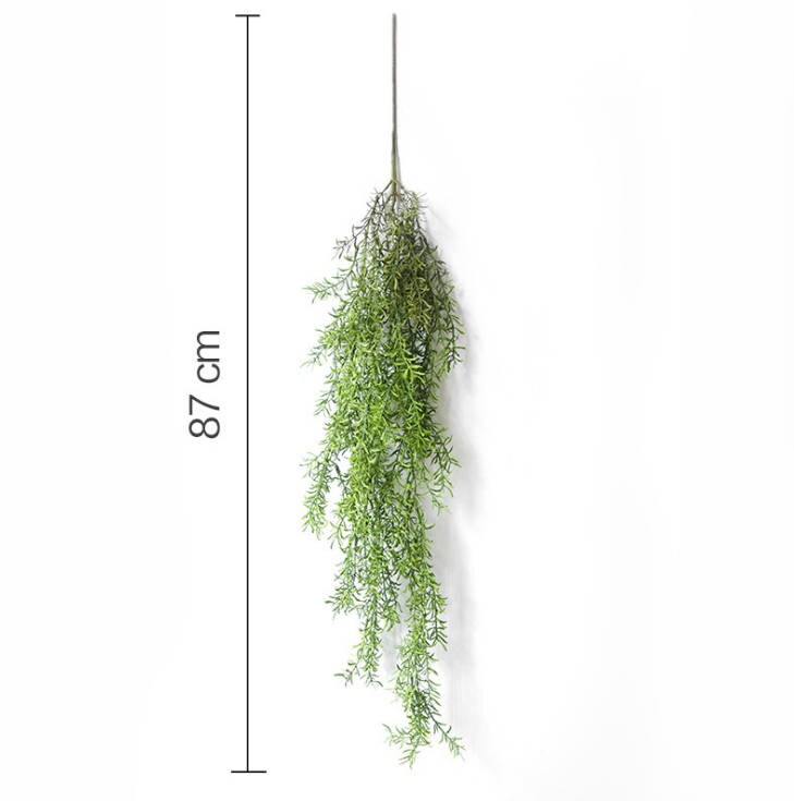 2 pcs Length 87cm/34.25" Artificial Simulation Pearl grass hanging basket flower vine plastic artificial plants Ivy Garland