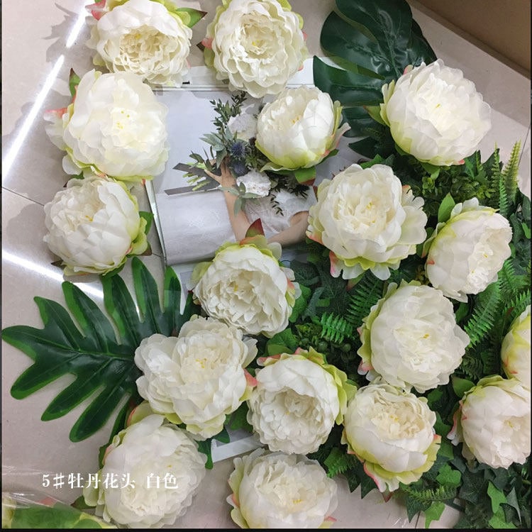 30 Heads Diam.12cm Artificial Simulation Silk Peony Camellia For Wedding Special Event Decor Flower DIY Flower Backdrop