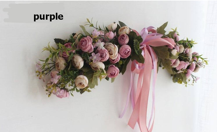 Rustic Flower Swag, Boho Wreath,Christmas Wreaths,Year Round Wreath,Front Door Swag/Wreath For Wedding Home Decoration