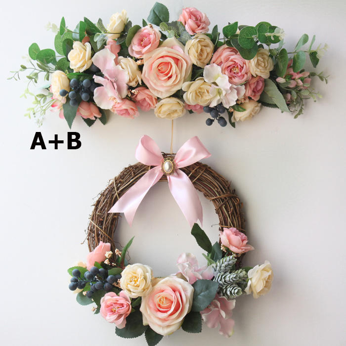 Artifical Flower Christmas Wreaths,Year Round Wreath,Front Door Wreath,Rustic Christmas Wreath,Wreaths,Door Hangers,Holiday Wreaths