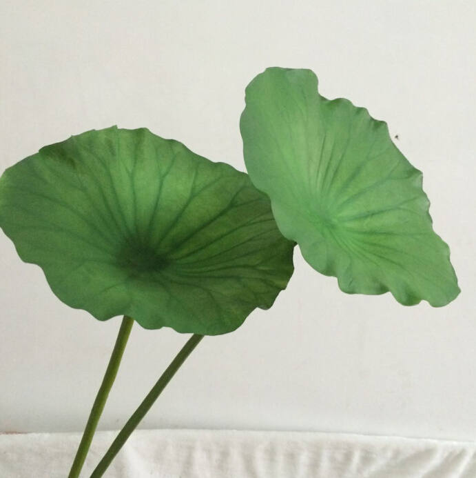 Artificial Simulation Lotus Leaf PU Leaf Water Lily Leaf True Touch Feel Hand Leaf Fish Tank Pond Decoration Floating Pool Plants