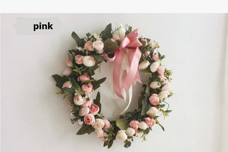 Rustic Flower Swag, Boho Wreath,Christmas Wreaths,Year Round Wreath,Front Door Swag/Wreath For Wedding Home Decoration