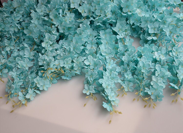 White Wisteria Garland 70" Hanging Flowers 5pcs For Outdoor Wedding Ceremony Decor Silk Wisteria Vine Wedding Arch Floral Decor No Leaves