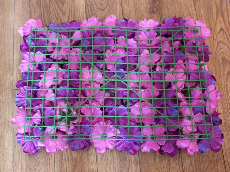 Violet Wedding Wall Artifical Silk Rose Hydrangea Backdrops For Wedding Romantic Photography Backdrops Baby Shower Panels 40cmx60cm