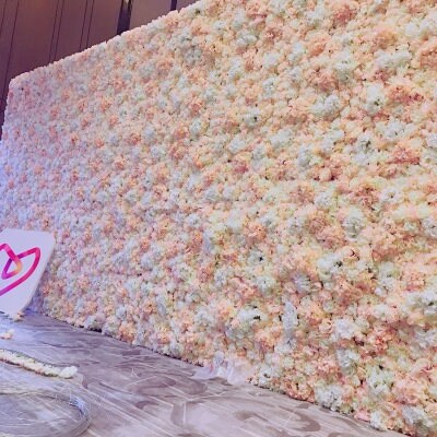 4 PCS/1 Square Meter Artifical Silk Rose Hydrangea Flower Walls Wedding Backdrops For Romantic Wedding Photography Panels 40*60cm