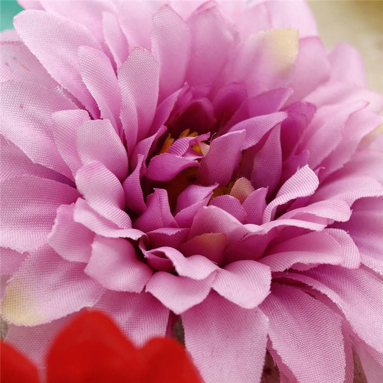 50 Heads Artifical Simulation Silk Gerbera Daisy Flowers DIY Wedding Holiday Decoration Hat shoes accessories Diameter 10cm/3.94"