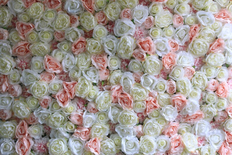 Flower Wall Backdrop Panel For Party Birthday Decoration Artificial Rose and Penoy Floral Wall For Wedding Photography Backdrop 40*60CM