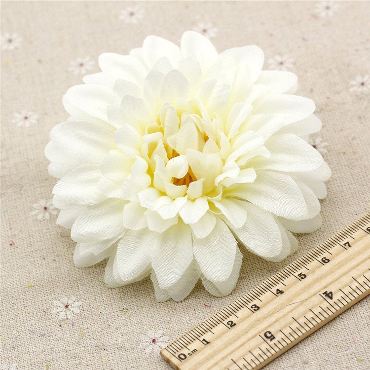50 Heads Artifical Simulation Silk Gerbera Daisy Flowers DIY Wedding Holiday Decoration Hat shoes accessories Diameter 10cm/3.94"