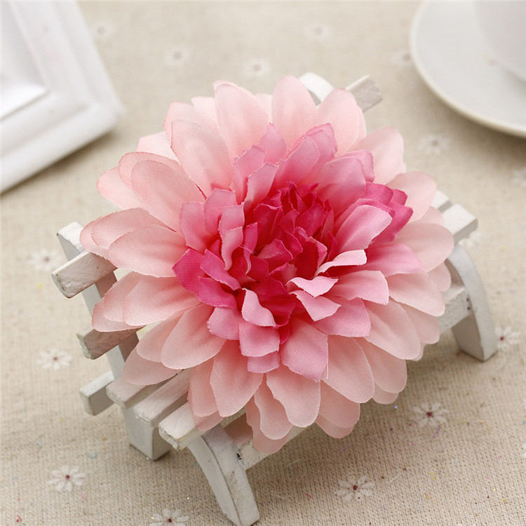 50 Heads Artifical Simulation Silk Gerbera Daisy Flowers DIY Wedding Holiday Decoration Hat shoes accessories Diameter 10cm/3.94"