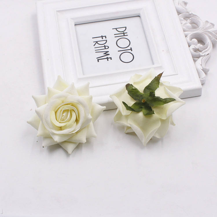 Wedding Velvet Rose 40 Heads Diam.7cm Artificial Simulation Rose DIY Wedding Event Backdrop Floral DIY Hat Shoes Acessories Flower