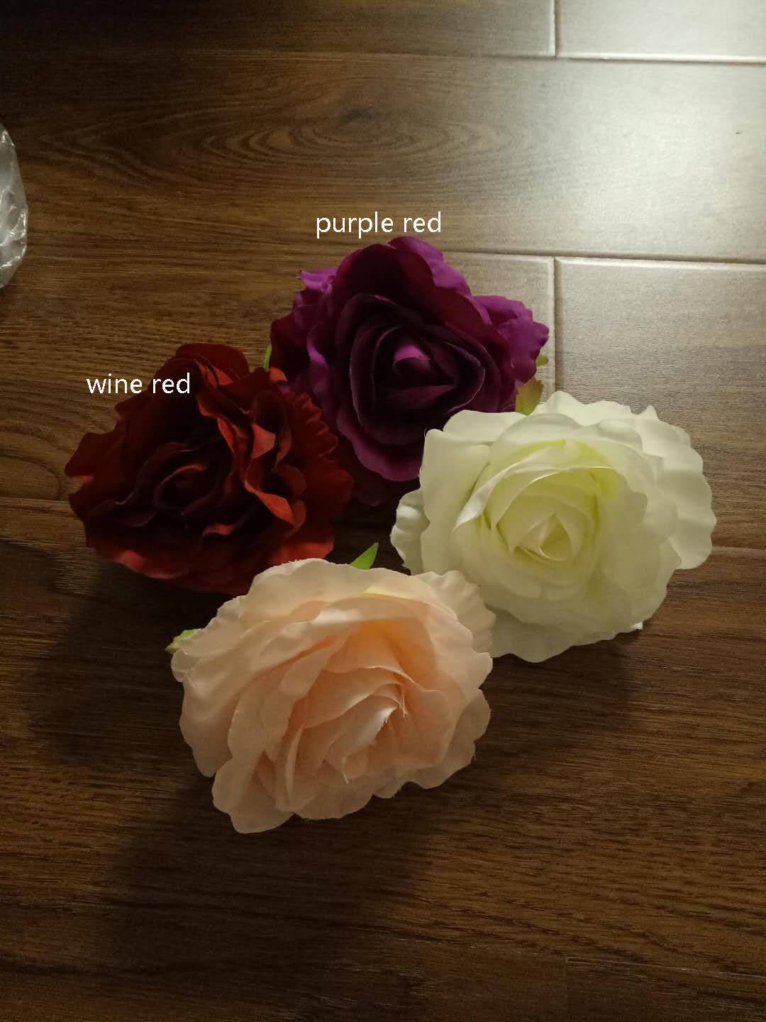 30 Heads Wedding Flowers Diameter 12cm/4.7" Simulation Rose DIY Wedding Flower Wall Backdrops Holiday Decoration Hat Shoes Accessories