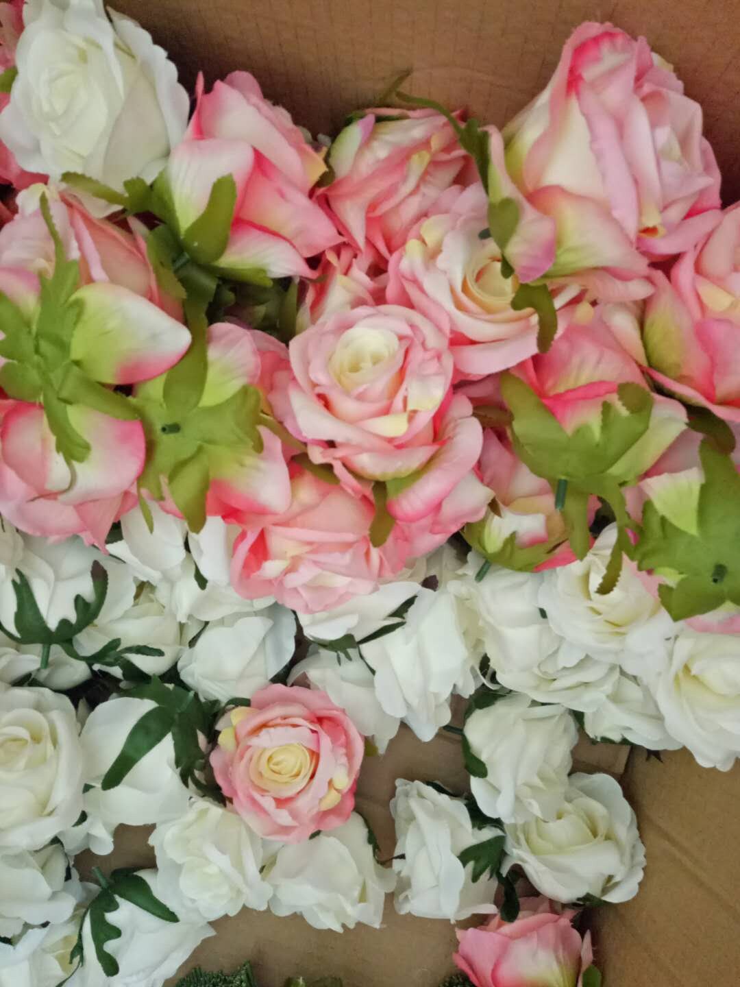 30pcs Rose Artificial Simulation Floral Flower Head Diam.9cm Wedding Party Decoration DIY Background Layout