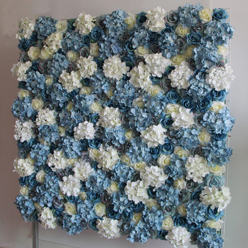 Blue Flower Wall For Wedding Romantic Photography Backdrop Special Event Salon Party Arrangement Decpr Floral Panels 40x60cm