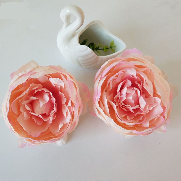 30 Heads Wedding Flowers Diam.10cm Artificial Simulation Silk Camellia Bud DIY Wedding Bridal Shower Baby Shower Backdrop Floral Head