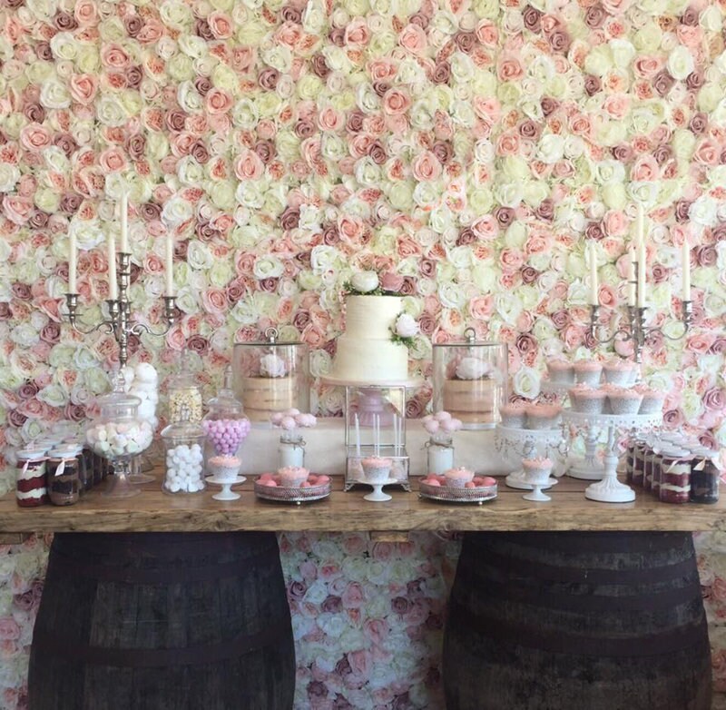 Wedding Flower Wall For Romantic Photography Backdrop Bridal Shower Baby Shower Special Event Salon Arrangement Decor Panels 15.75X23.62inch