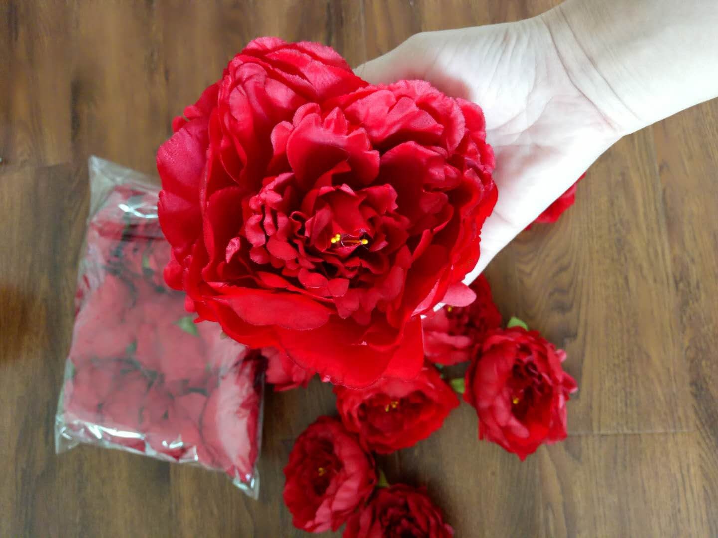30 Köpfe Hochzeit Pfingstrose Durchmesser 12 cm/4,72 "Künstliche Simulation Seide Rose Pfingstrose Blume DIY Hochzeit Dekoration Blumen