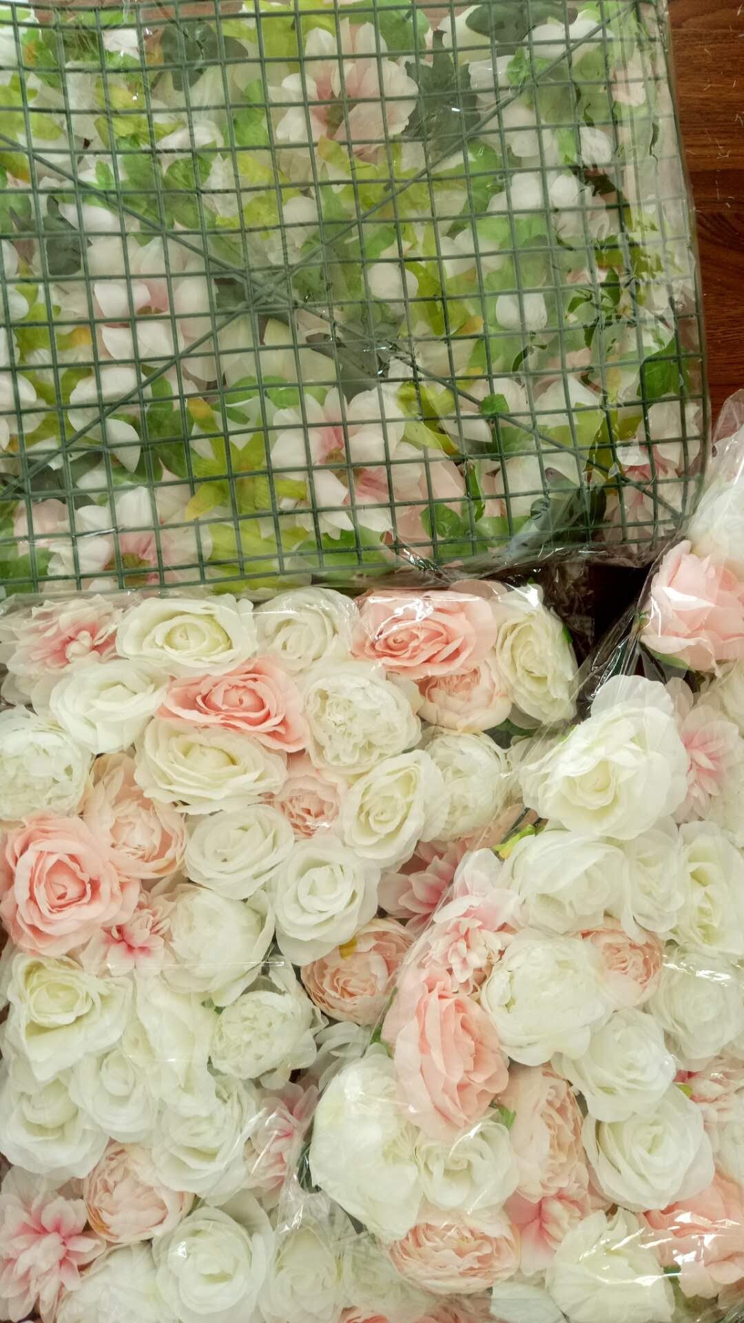 Flower Wall Backdrop Panel For Party Birthday Decoration Artificial Rose and Penoy Floral Wall For Wedding Photography Backdrop 40*60CM