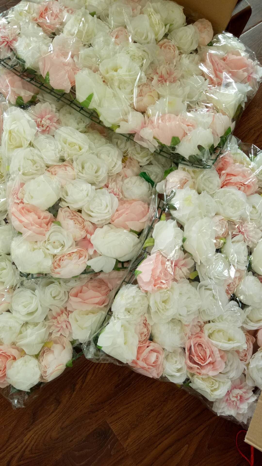 Flower Wall Backdrop Panel For Party Birthday Decoration Artificial Rose and Penoy Floral Wall For Wedding Photography Backdrop 40*60CM