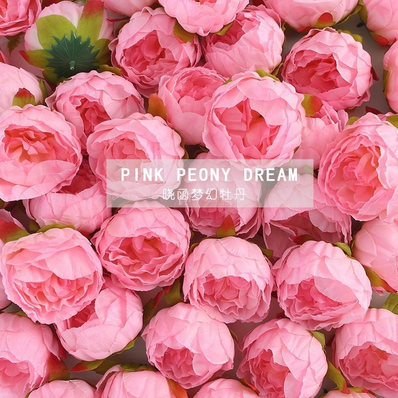 Wholesale Wedding flowers 50 Heads Artificial Simulation Peony Bud Flower Head Diam.8.5cm DIY Wedding Decoration Accessories Floral