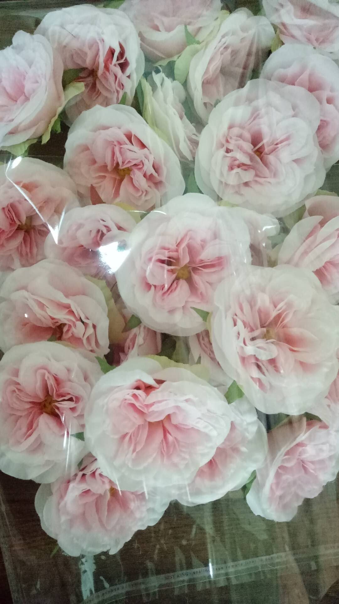 Wholesale 50Heads Wedding Flowers Artificial Simulation Silk Camellia Diam.7.5cm DIY Wedding Special Event Backdrop Layout Accessory Floral