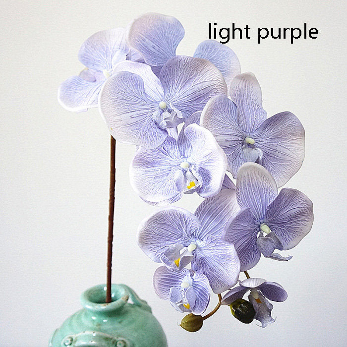 2 Stems Luxury Silk Flower Silk Butterfly Orchid Stem 37" Tall For Wedding Table Centerpieces Butterfly Orchid Phalaenopsis