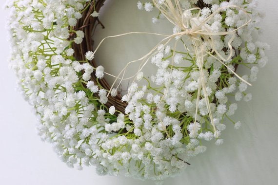 Artifical Simulation Babys Breath Home Wall Decoration Wreaths, Christmas Wreaths,Year Round Wreath,Front Door Wreath,Door Hangers