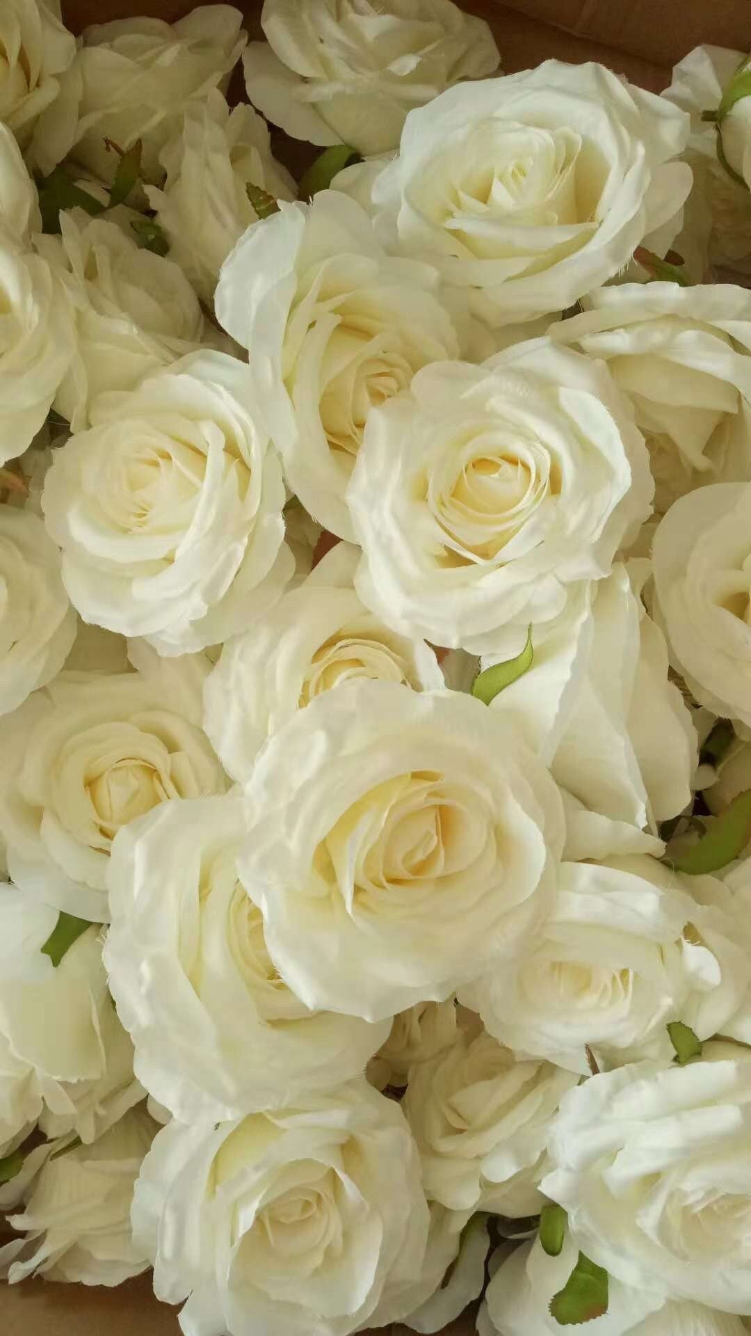 Baby Pink Wedding Flowers Heads Artificial Simulation Silk Rose Camellia Wedding Party Decoration Flower DIY Background 30 Heads