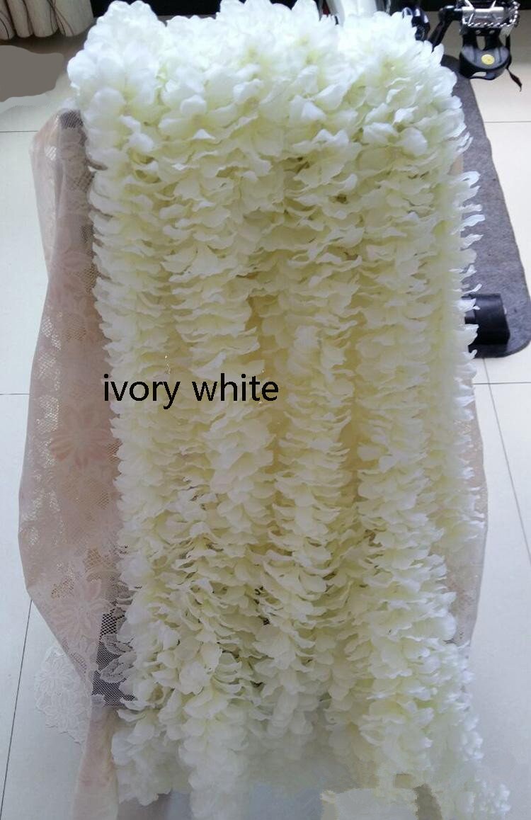 10 pcs Artifical Simulation Wisteria Garland Hanging Flowers For Outdoor Wedding Ceremony Decor Wisteria Vine Arch Decor Length 2m/78.7"