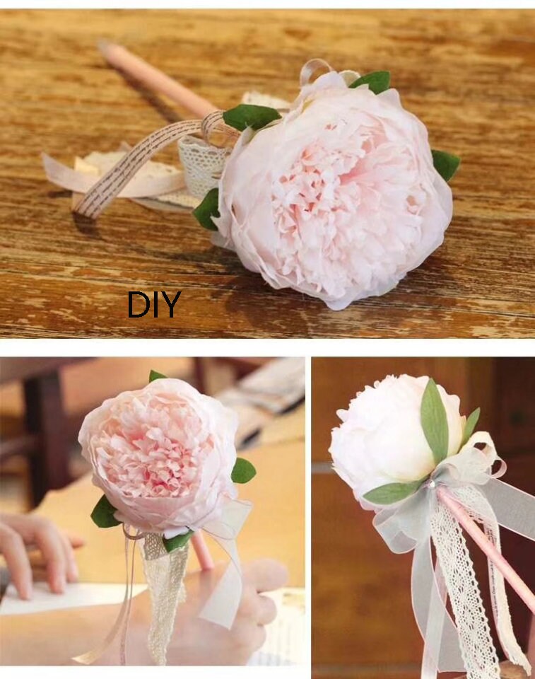 New Arrival 24 Heads Artificial Simulation Silk Rose Peony Flower Diam.10cm Wedding Party Decoration DIY Flower Head