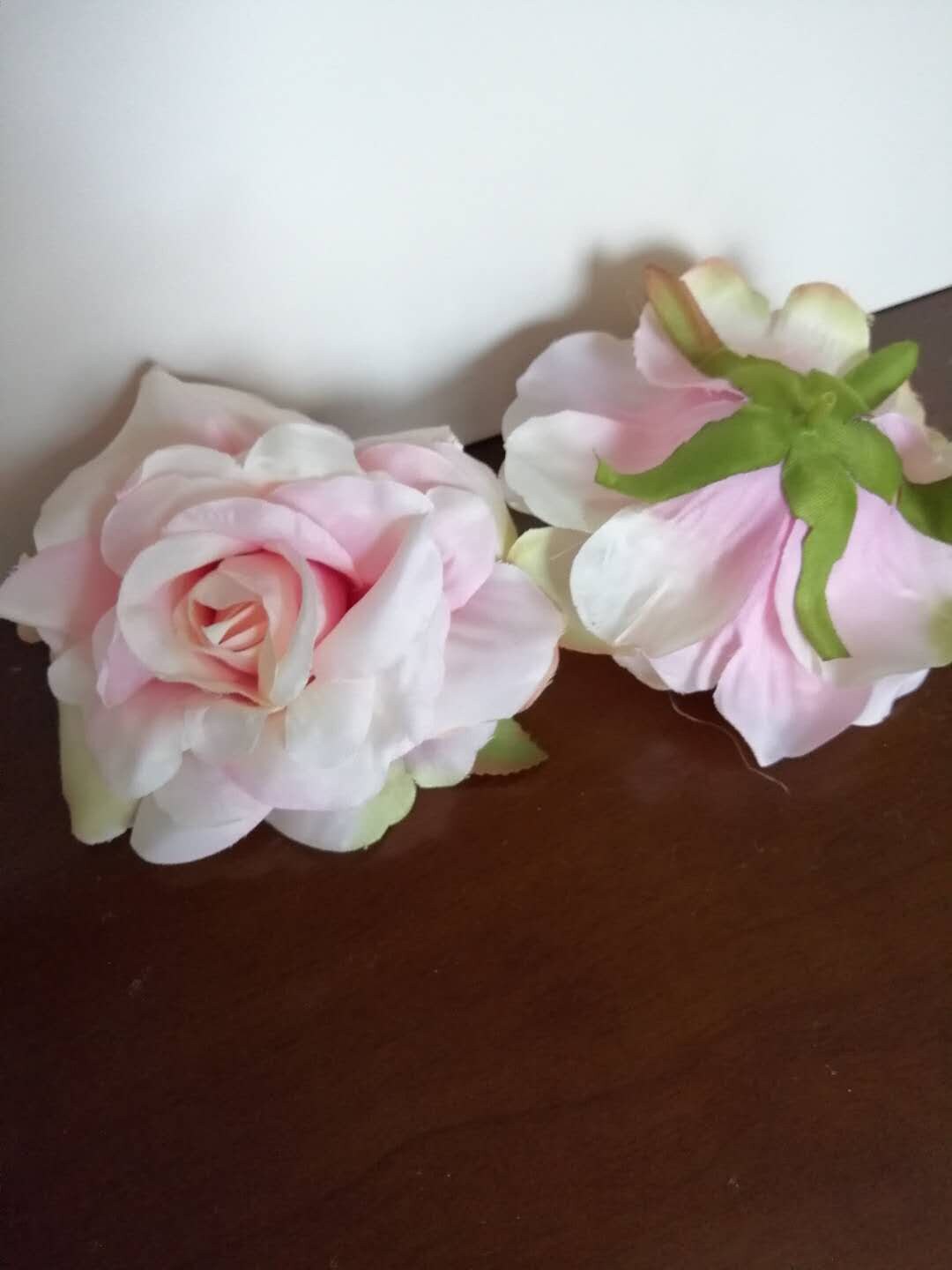 Wholesale Blush Pink 50 Heads Artificial Simulation Silk Rose Peony Wedding Flower DIY Wall Backdrops Holiday Decoration Accessories