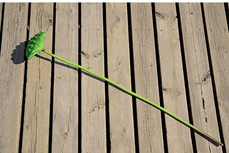 5 Stems Artificial Simulation Water Lily Seedpod Fish Tank Pond Decoration Plants Length 70cm/27.56"