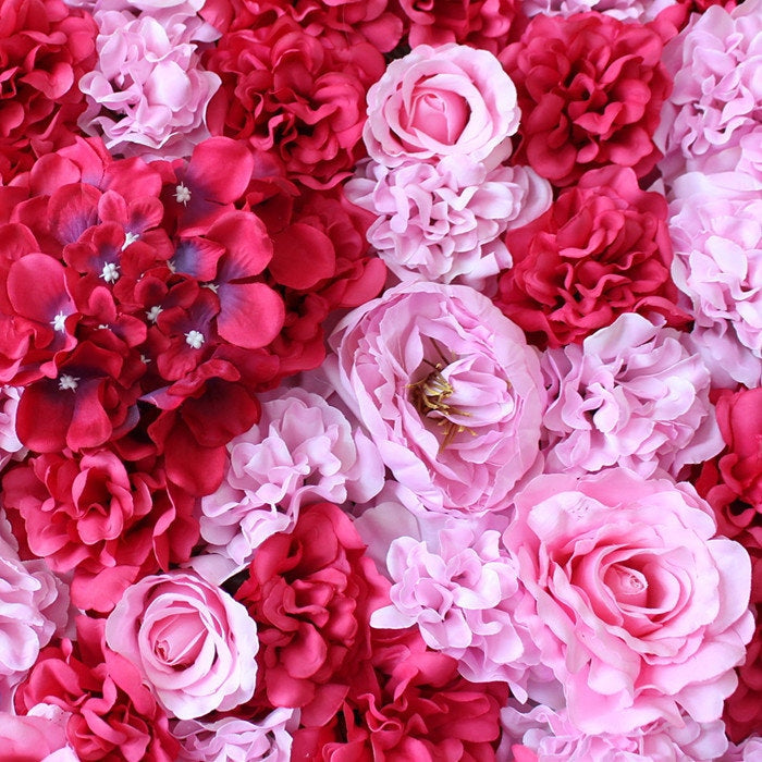 Wedding Flower Wall Backdrops For Romantic Photography Baby Shower Bridal Shower Special Event Decor Floral Panel 15.75X23.62inch