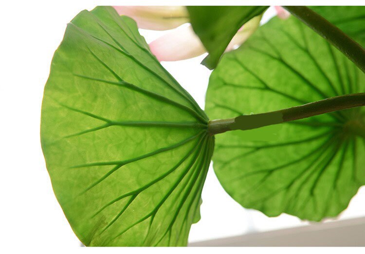 Artificial Simulation Lotus Leaf PU Leaf Water Lily Leaf True Touch Feel Hand Leaf Fish Tank Pond Decoration Floating Pool Plants