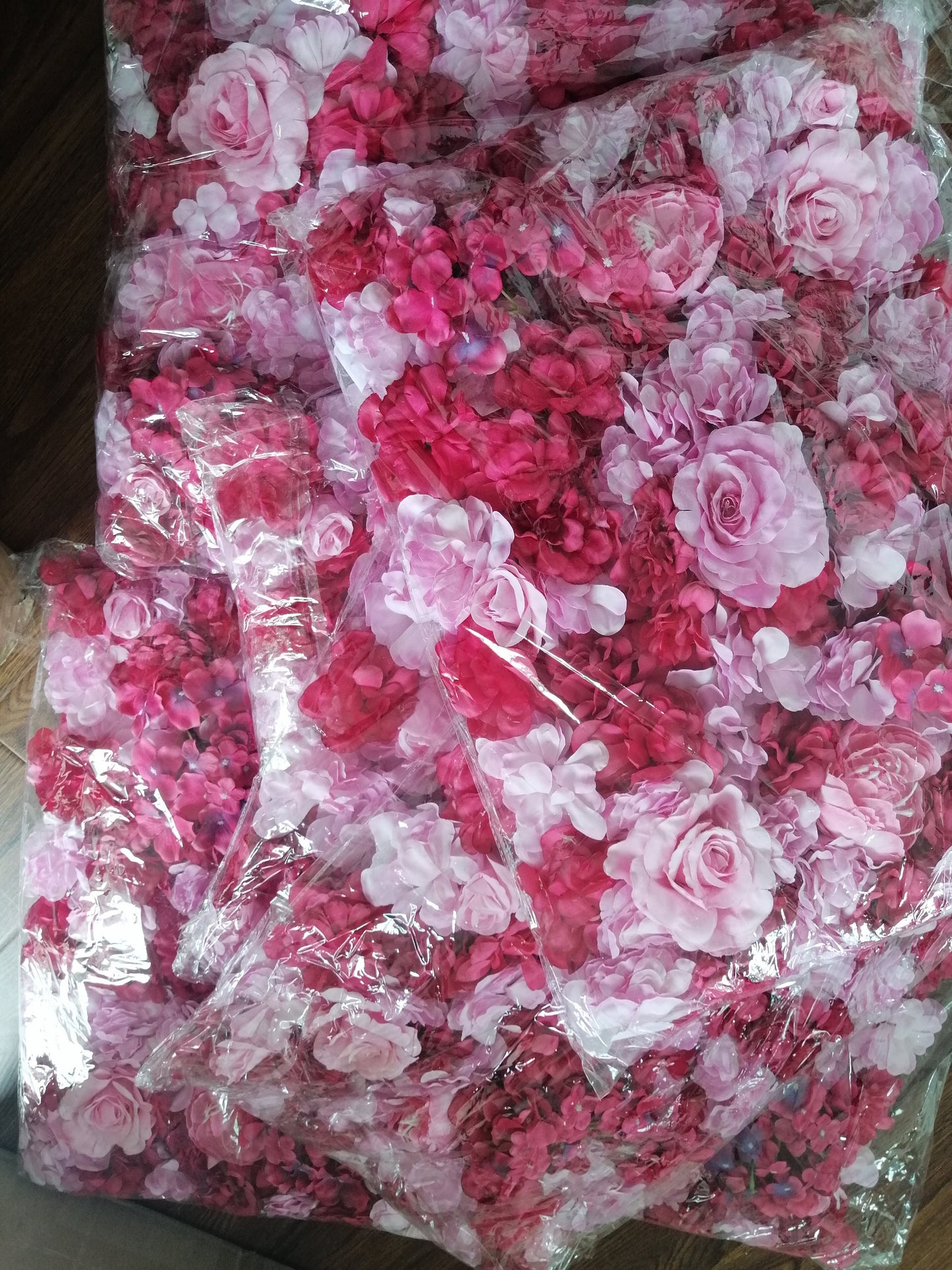 Wedding Flower Wall Backdrops For Romantic Photography Baby Shower Bridal Shower Special Event Decor Floral Panel 15.75X23.62inch
