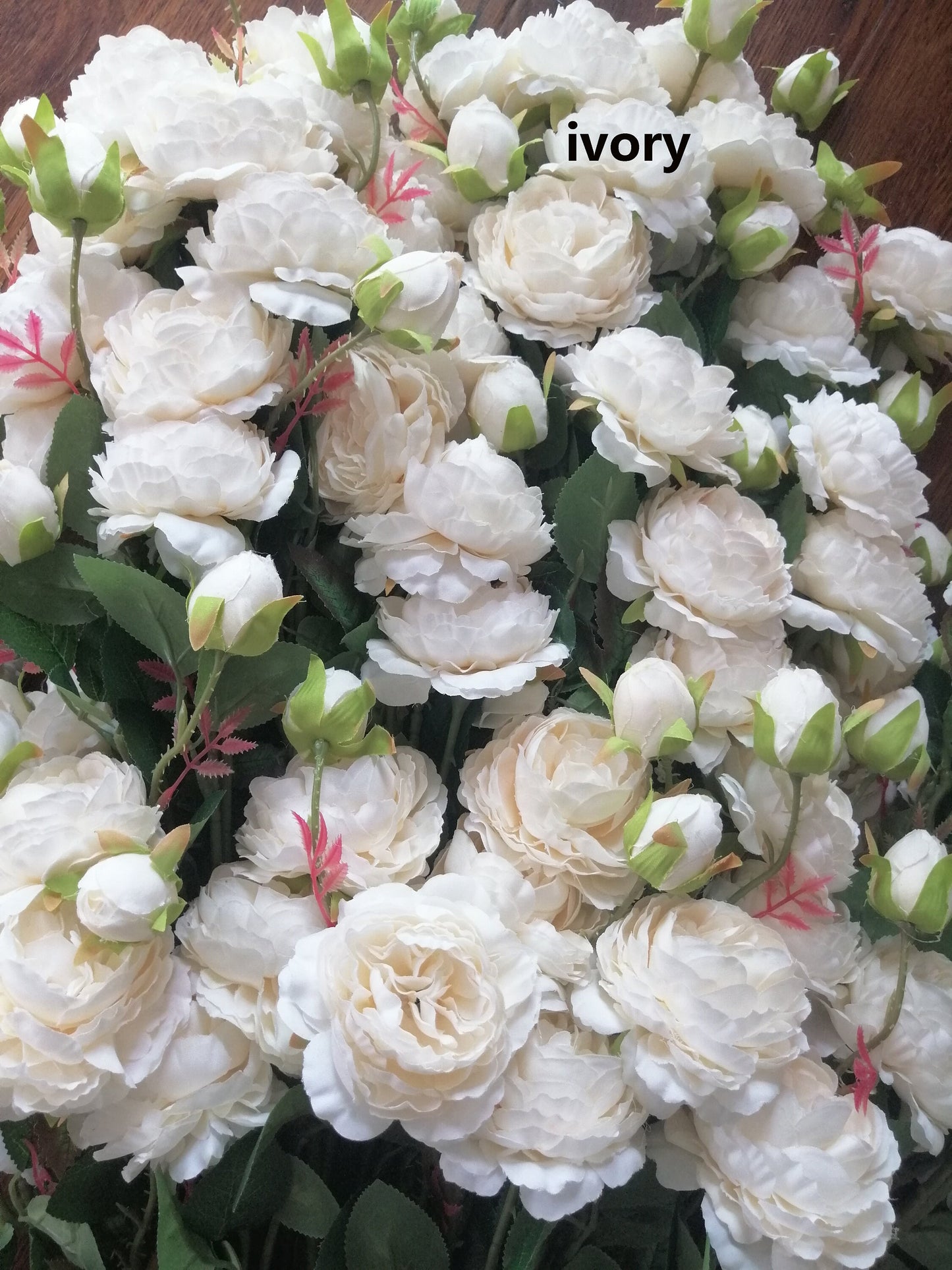 Blush Pink 10 Stems/Lenght 25.59" Wedding Peony Artificial Simulation Silk Rose Peony For Party Center Table Wedding Decoration
