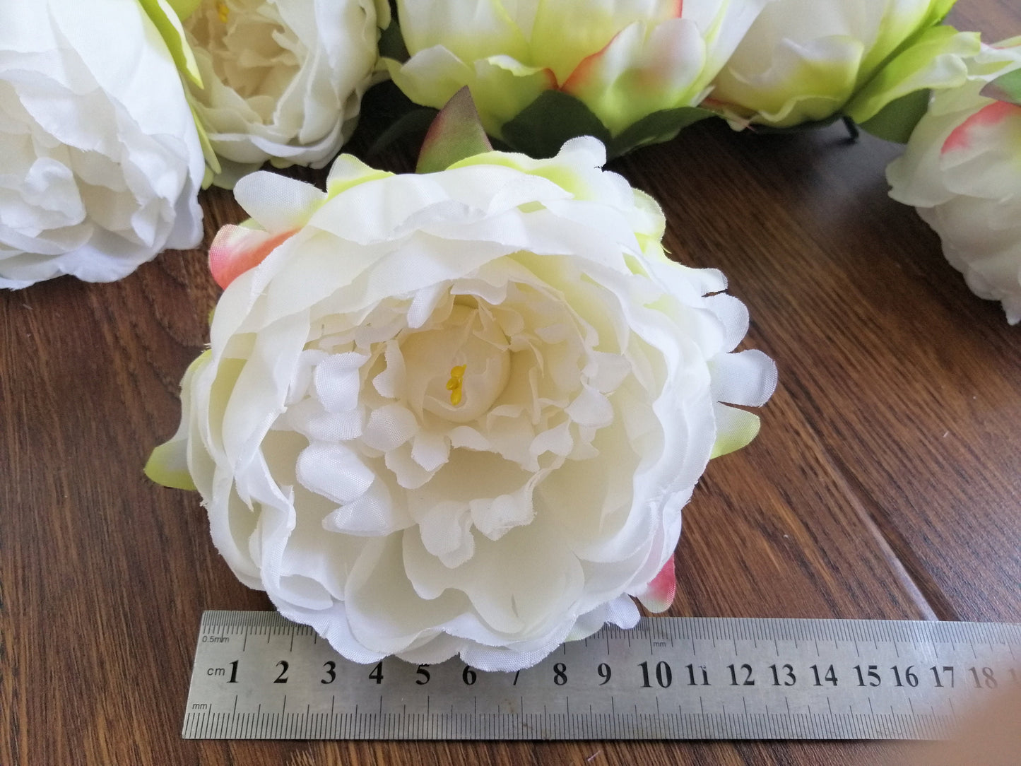 30 Köpfe Hochzeit Pfingstrose Durchmesser 12 cm/4,72 "Künstliche Simulation Seide Rose Pfingstrose Blume DIY Hochzeit Dekoration Blumen
