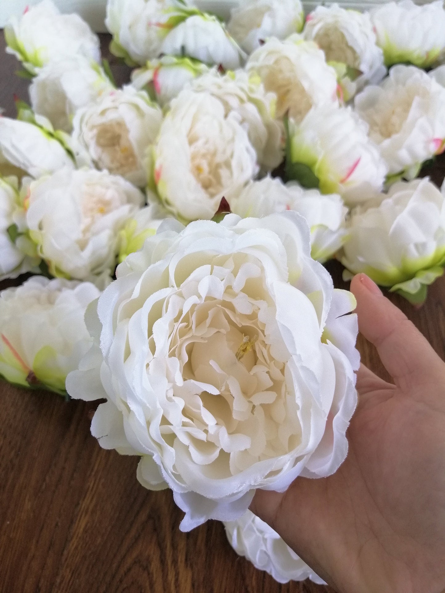 30 Köpfe Hochzeit Pfingstrose Durchmesser 12 cm/4,72 "Künstliche Simulation Seide Rose Pfingstrose Blume DIY Hochzeit Dekoration Blumen