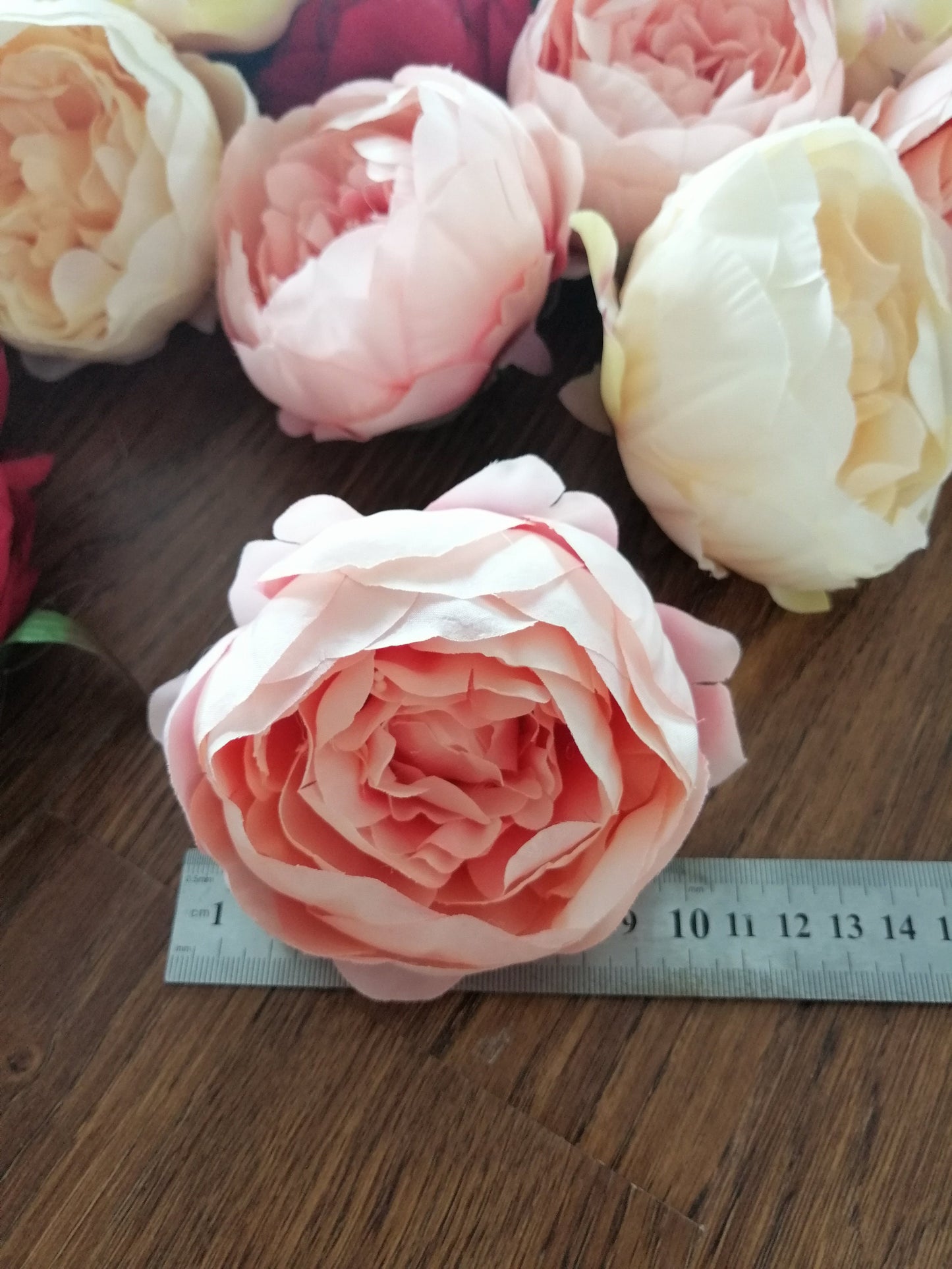 Wholesale Wedding Flowers 30Heads Diam.10cm Artificial Simulation Silk Camellia Bud DIY Wedding Brigal Shower Baby Shower Decoration Flower