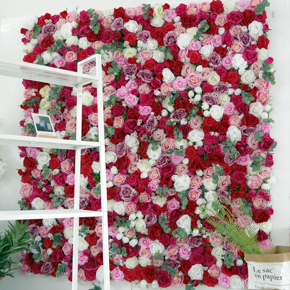 Rose Peony Flower Wall for Wedding Backdrop Special Event Bridal Shower Baby Shower Arrangement Decor Floral Panels 40*60cm