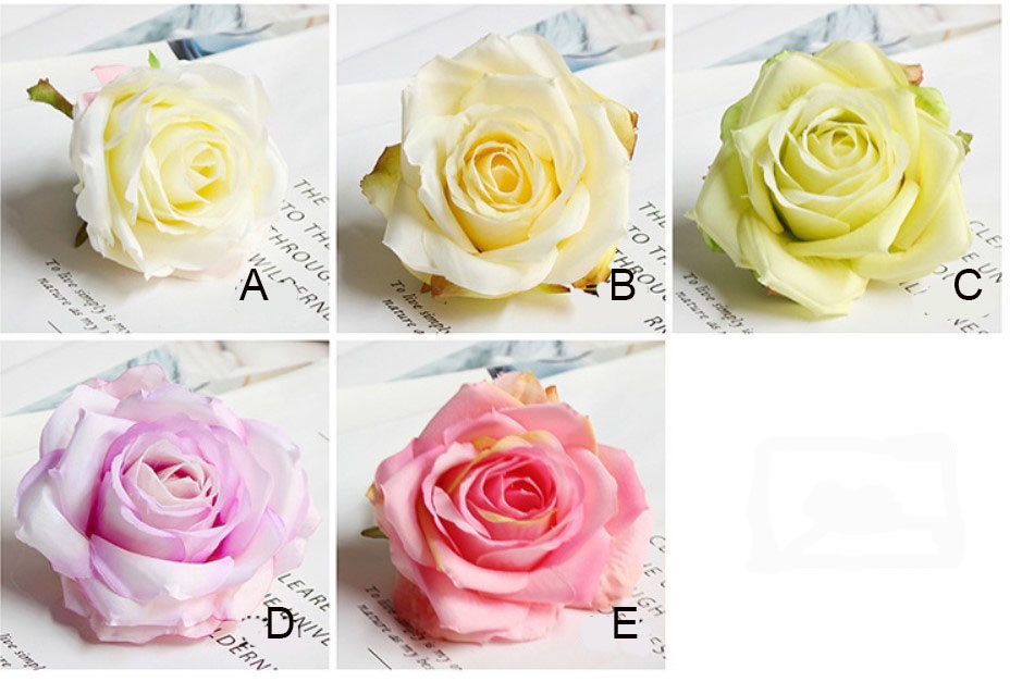 30 Heads Wedding Flower Artifical Simulation Floral Rose Camellia Diam.8cm For Wedding Arrangement Supplies Party Home DIY Decoration