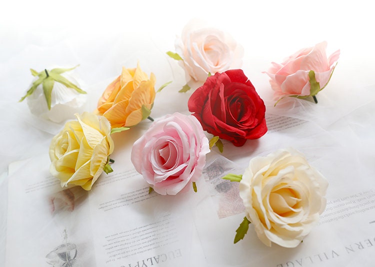 30Heads Wedding Flower Artificial Simulation Silk Rose Camellia Diam.9cm DIY Wedding Event Decoration Backgroudnd Floral