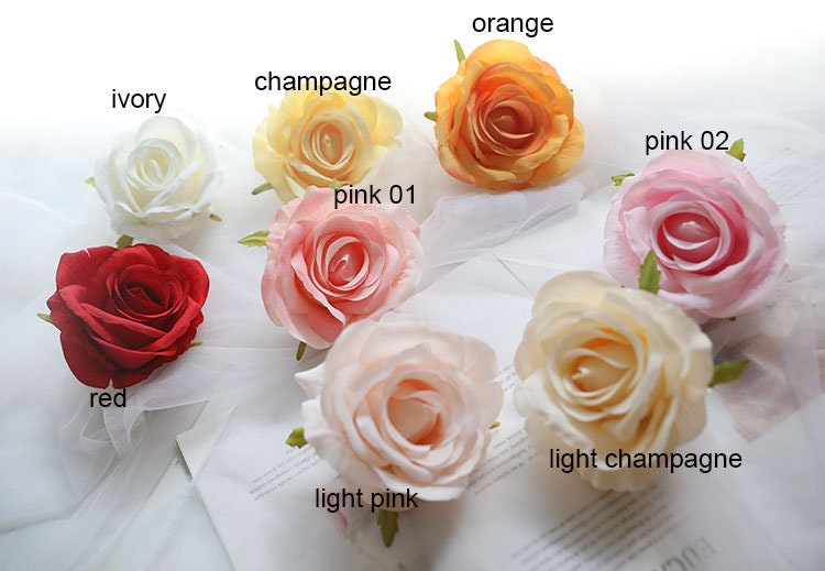 30Heads Wedding Flower Artificial Simulation Silk Rose Camellia Diam.9cm DIY Wedding Event Decoration Backgroudnd Floral