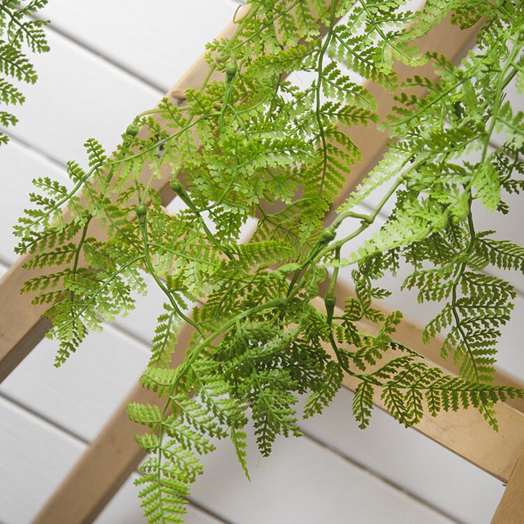 Hanging Plants Artificial Persian Fern Leaf Simulated Persian Leaf Rattan Vine Rattan for HomeWedding Decorations Backdrop Arrangement